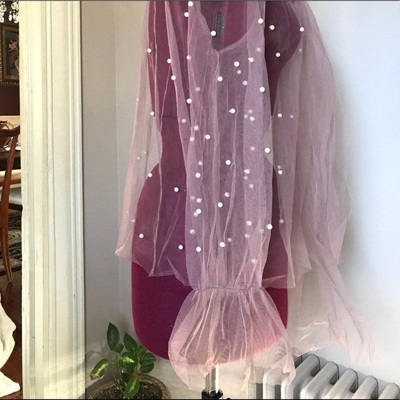 Chiffon pearl top neck bow ✨ - Picture 4 of 5